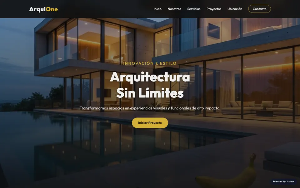 Demo de sitio web para estudio de arquitectura