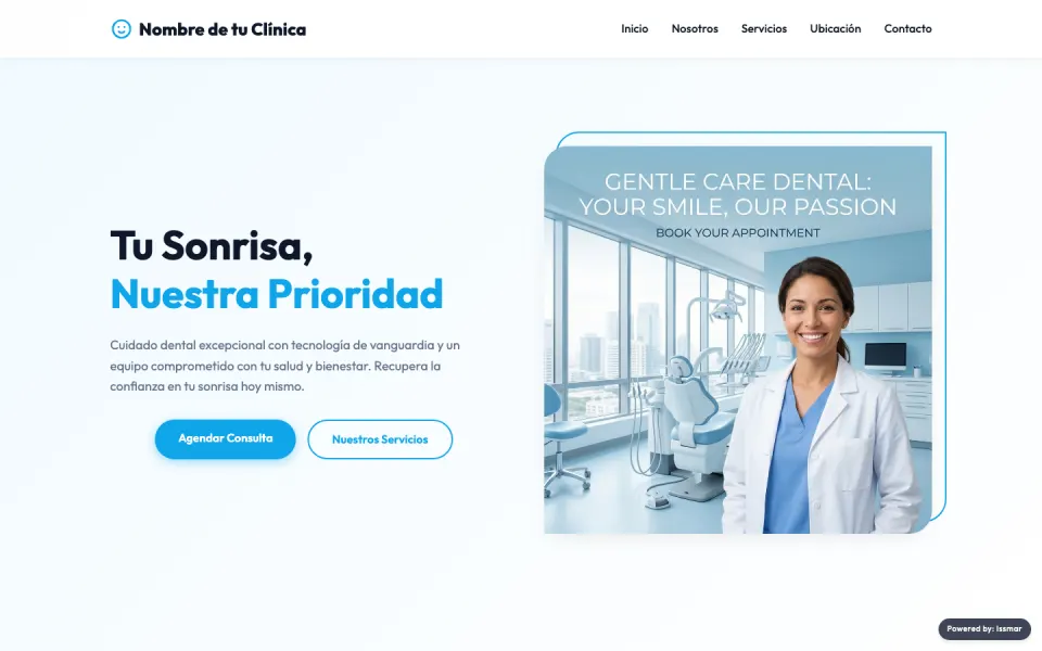 Demo de sitio web para clínica dental