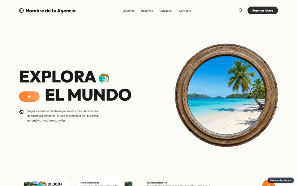 Demo de sitio web para agencia de viajes