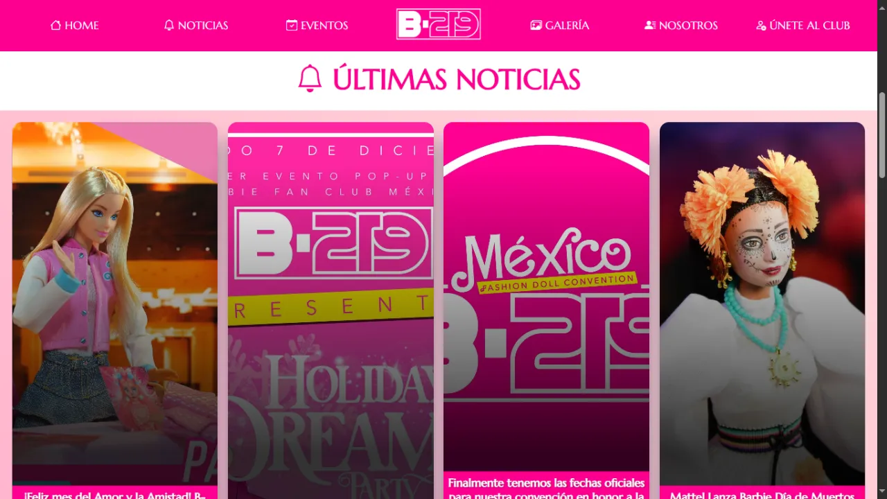 Entradas del sitio B219