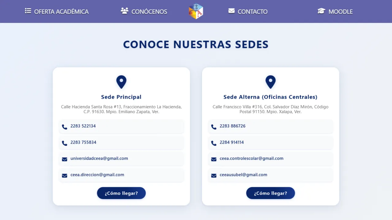 Contacto y sedes de Centro Ausubel