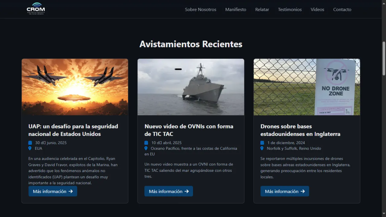 Noticias del sitio CROMUAP